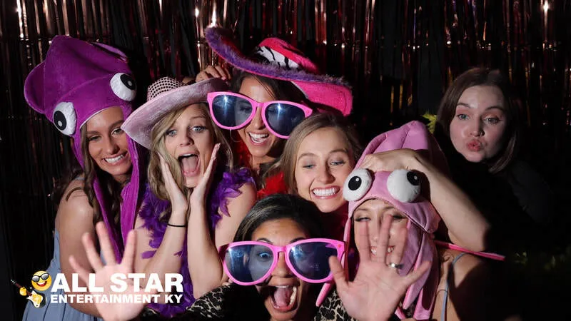 Guests using the All Star Entertainment photo booth
